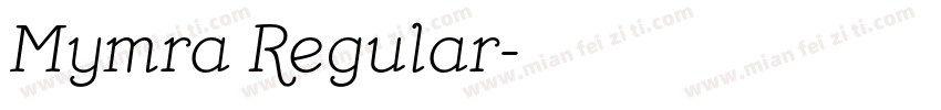Mymra Regular字体转换